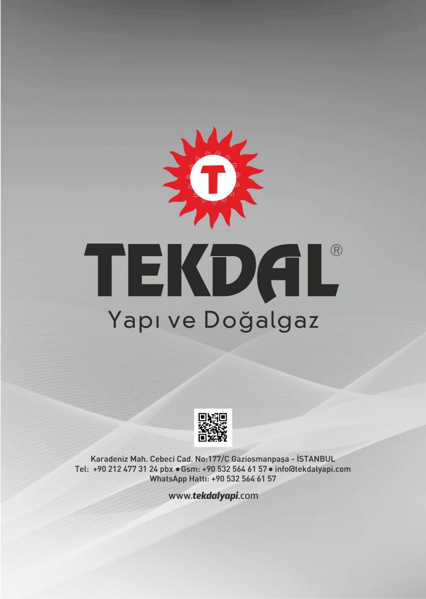 Tekdal Yapı ve Doğalgaz Fiyat Listesi